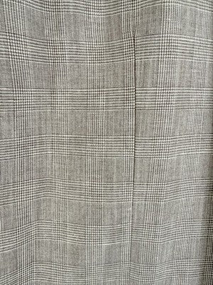 Haggar Blazer 44R Linen Blend Beige Tan Plaid Mens Jacket Sport Coat