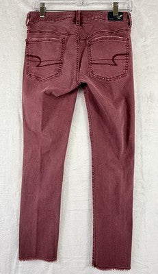 American Eagle Crop Jeggings Size 6 Jeans Pink Womens Denim Cropped
