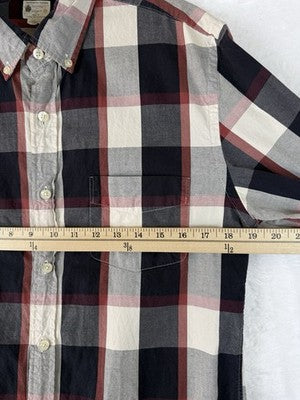 J Crew Sunwashed Oxford Shirt Medium Mens Button Up Long Sleeve