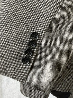 Stafford Merino Wool Sport Coat 48r Gray Jacket Mens Classic Fit Blazer