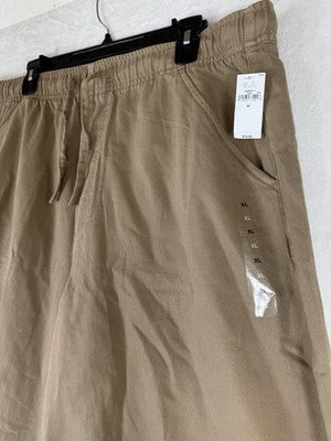 Gap Mid Rise Easy Horseshoe Jeans XL Tan Beige Pull On Womens New NWT