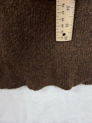 Madewell Cardigan Sweater Womens Small Brown Alpaca Merino Wool Blend Open Front