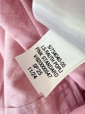 Gap Standard Fit Shirt XL Mens Pink Button Up Long Sleeve Cotton Poplin New NWT