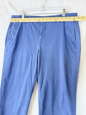 J Crew Chino Pants Womens 14 Blue Cotton