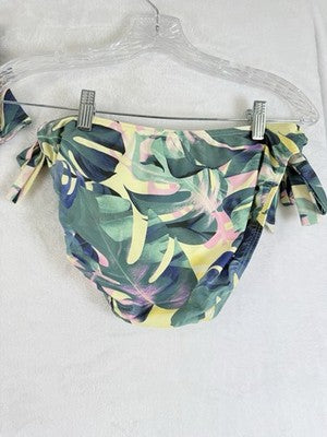 Venus Bandeau Bikini Set C Top 6 Bottom Tie Side Tropical Print Womens