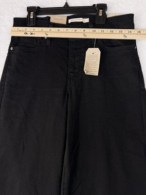 Levis 318 Shaping Wide Leg Jeans 27 Womens Black 27x30 Levi’s New NWT