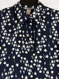 HM Tops Womens Long Sleeve Blue Button Up 2 H M Blouse Womens