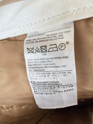 Banana Republic Sloan Pants 00 Petite Womens Beige