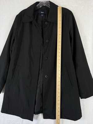Gap Rain Jacket Black Small Coat Vintage Y2K Womens Black