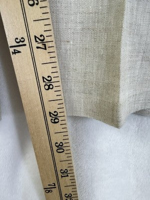 Tasso Elba 100% Linen Dress Pant Straight Leg Natural Beige Men’s 32x32 Preppy