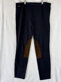 Polo Ralph Lauren Womens Equestrian Leggings XL Navy Blue Suede