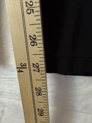 Max Studio Pants XL Black Knit Straight Leg Pull On Pockets Womens