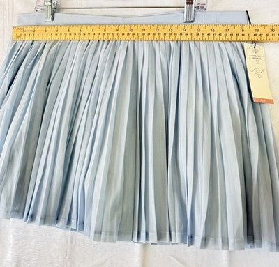 Calia Pleated Tennis Skort XXL Blue Womens Skirt W/ Shorts New NWT