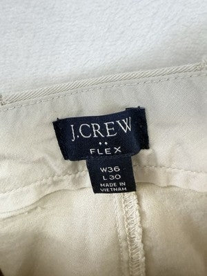 J Crew Flex Straight Pants 36x30 Chinos Tan Beige Mens