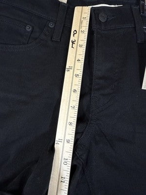 Levis Jean Shorts Women 30 Black Mid Rise 5” Roll Cuff Denim New NWT