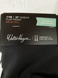 Walter Hagen Golf Shorts 48 Mens Black Flat Front 10” New NWT