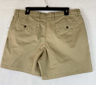 Gap 6” Vintage Shorts 34 Mens Beige Tan Iconic Khaki Cotton Blend New NWT