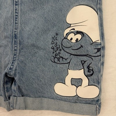 Smurfs 5t Overalls Shortalls Denim Boys Clothing Clothes Smurf Embroidered