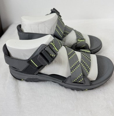 Kuru Mens Sandals 9 Current Gray Shoes Hiking Plantar Fasciitis New