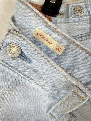 Levis Cinch Baggy Jeans 32 Womens Blue High Rise 32x33 Levi’s New *FlawRead