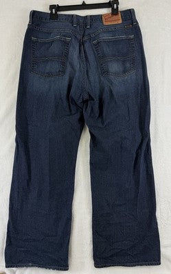 Lucky Brand Jeans Men 36x29 36 Short Relaxed Straight Leg Blue Denim