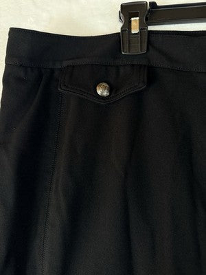 Talbots Dress Pants 18 Black Ponte Knit Stretch Plus Size Womens