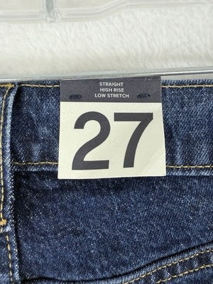 Gap High Rise Cheeky Straight Jeans 27 4 Short Womens New NWT Dark Indigo Blue