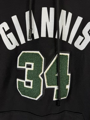 Milwaukee Buck Giannis Antetokounmpo Medium Hoodie Pullover Pro Standard Mens