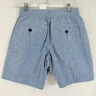 J Crew Shorts XS Mens 6” Drawstring Blue Linen Cotton Pockets New NWT