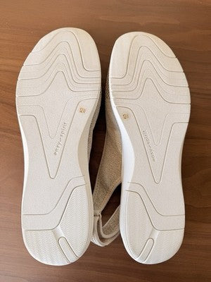 Easy Spirit Gracee Womens 12W 12 Wide Slingback Walking Shoes Beige New