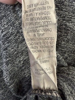 LL Bean Womens Tops Medium Gray Long Sleeve Performance Stretch 292745