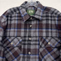 Stillwater Supply Co Flannel Shirt Mens Large Gray Plaid Long Sleeve Button Down