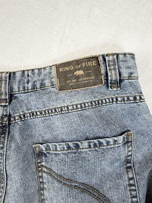 Ring Of Fire Jeans Mens 33x30 Relaxed Denim
