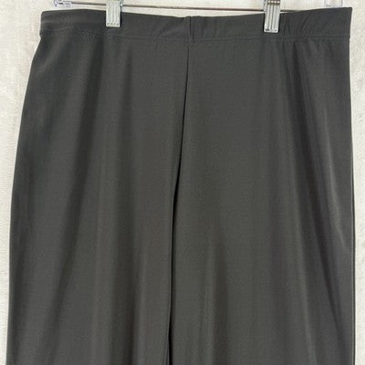 Clara Sun Woo Signature Pants XL Gray Pull On Straight Leg Sunwoo Womens