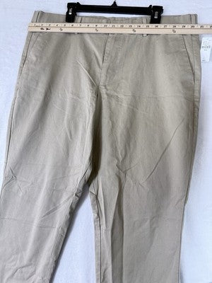 Gap Khaki Pants Men 40x30 Performance Straight Leg Tan Beige New NWT