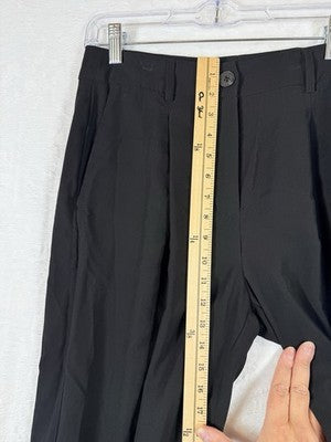 Old Navy Extra High Rise Pants Super Wide Leg 4 Womens Black Trousers