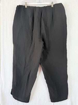 Habitat Clothes To Live In XL Cropped Pants Black Artsy Art To Wear Womens