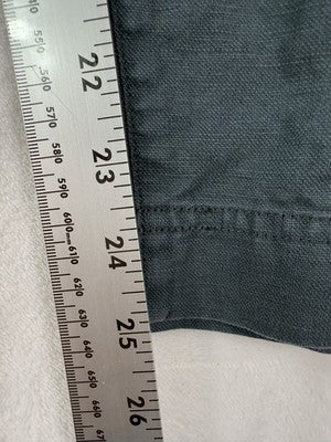 Seasalt Cornwall Nanterrow Trousers 10 Petite Pants Gray Blue Linen Cotton Women