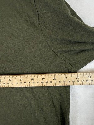 J Crew Turtleneck Top XXL Green Knit Long Sleeve Womens