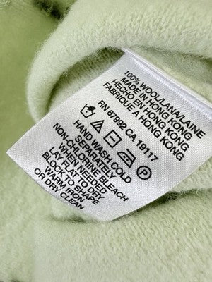 Sigrid Olsen Cardigan Sweater Medium 100% Wool Jacket Blazer Green Button Womens