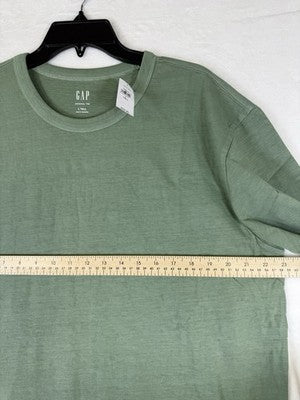 Gap Original Tee Large Tall Mens Green Short Sleeve Relaxed T Shirt New NWT