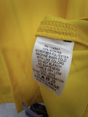 Wikz Evaporative Cooling T Shirt Womens XL V Neck Yellow New NWT