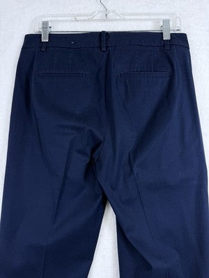 Talbots Perfect Skimmer Pants 6 Navy Blue Womens Capri Chino Chinos