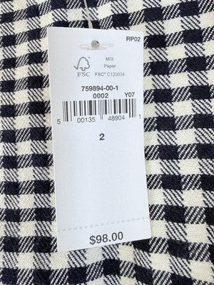 Gap X Doen Dress 2 Blue Gingham Denim Mini Womens Sleeveless New NWT