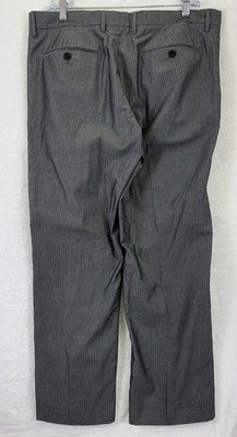 J Crew Bedford Pants 34x30 Mens Gray Herringbone 100% Cotton Straight Leg