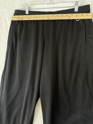 Nike Dri Fit Capri Pants XL Womens Black Loose Workout