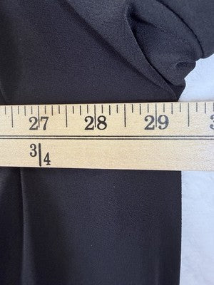 Susan Graver Cardigan 2X Black 3/4 Sleeve Black Open Front Plus Size Women