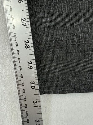 Rafaella Pants 8 Gray Side Zip Flat Front Windowpane Plaid Women