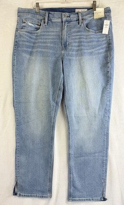 Gap Vintage Slim Mid Rise Jeans 34 18 Women Light Blue Wash New NWT