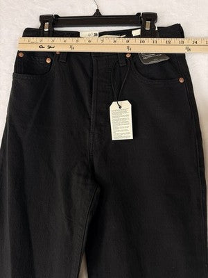 Levis Ribcage Straight Ankle Jeans 29 Womens 25x29 Black Levi’s New NWT